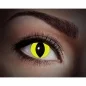 Preview: UV-Kontaktlinsen Katze gelb