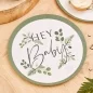 Preview: 8 plates Botanical Hey Baby