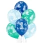 Mobile Preview: 6 Ballone blau Zahl 1 27.5cm