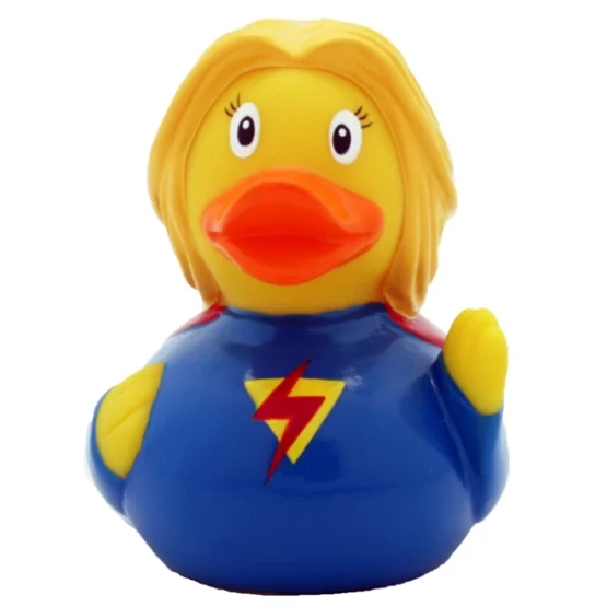 Bath duck superheroine