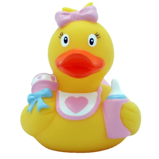 Bath duck girl baby