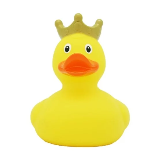 Bath duck with crown