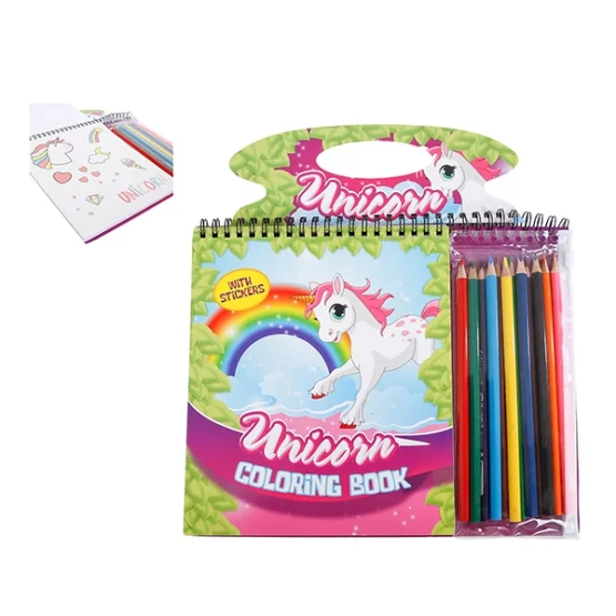 Unicorn coloring book set