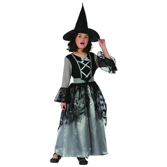 Witch costume gray/black size L