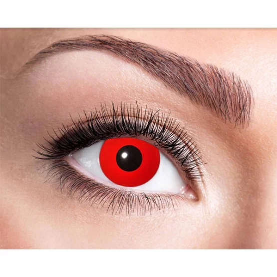 Kontaktlinsen roter Teufel