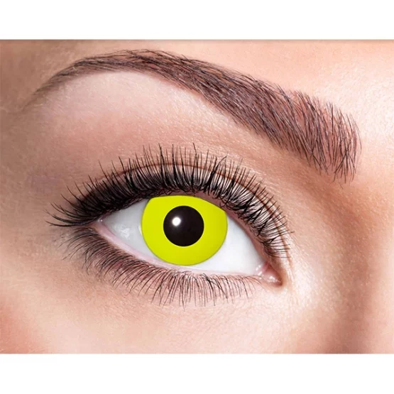 Contact lenses crow's eye yellow