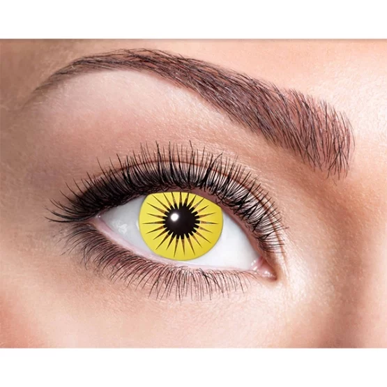 Contact lenses yellow star