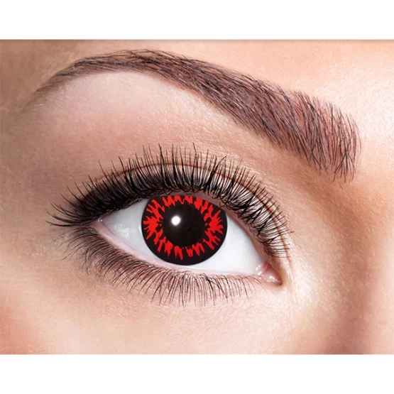 Contact lenses red wolf