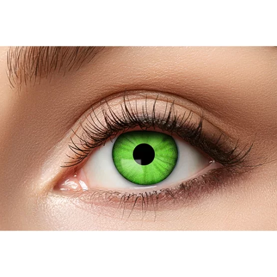 3-month lenses electric green