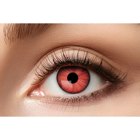 3-month lenses electric red