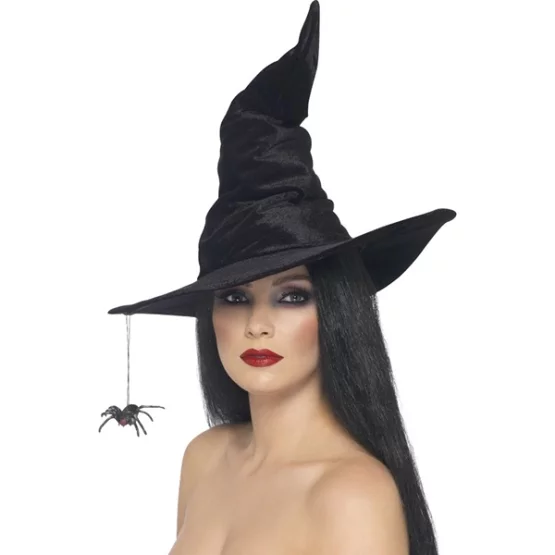 Witch hat black with spider