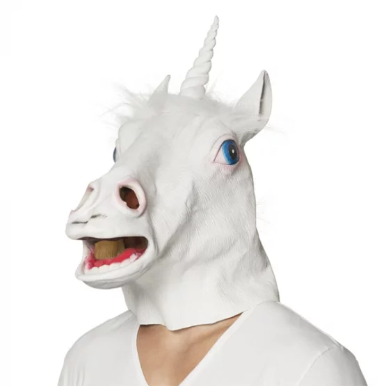 Head mask unicorn latex