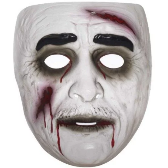 Zombie Maske Mann transparent