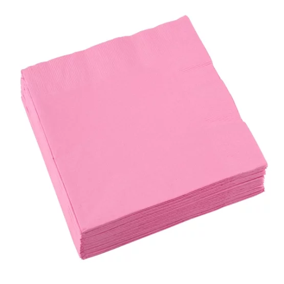 20 napkins pink 33x33cm