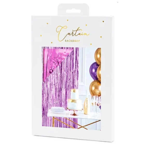 Party curtain viollet