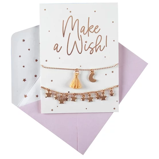 Armband-Karte Make a wish!