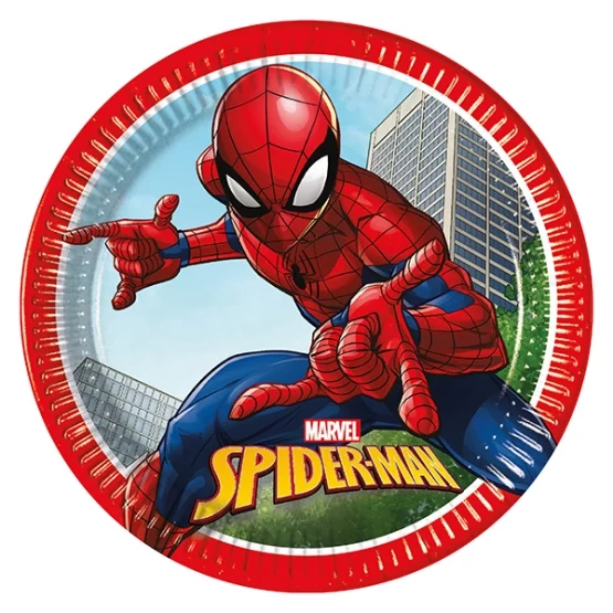8 plates Spiderman 23cm