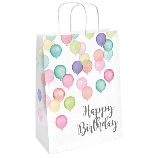 2 gift bags Happy Birthday Pastel