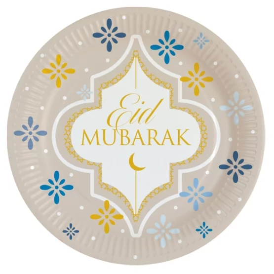 8 plates Eid Ramadan Kareem