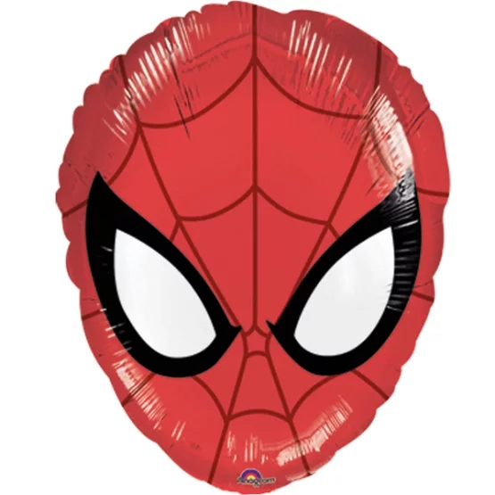 Foil balloon Spiderman mask 45cm