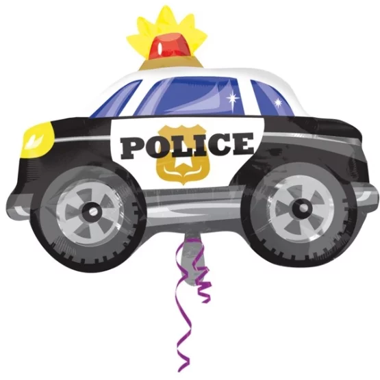 Folienballon Polizeiauto 60x45cm