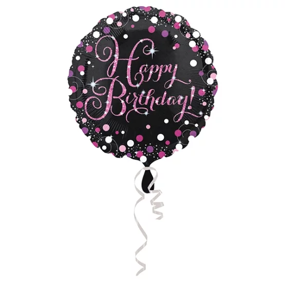 FB Happy birthday Pink 43cm