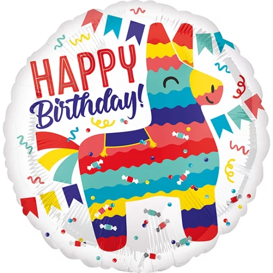 Folienballon Llama Happy Birthday 45cm