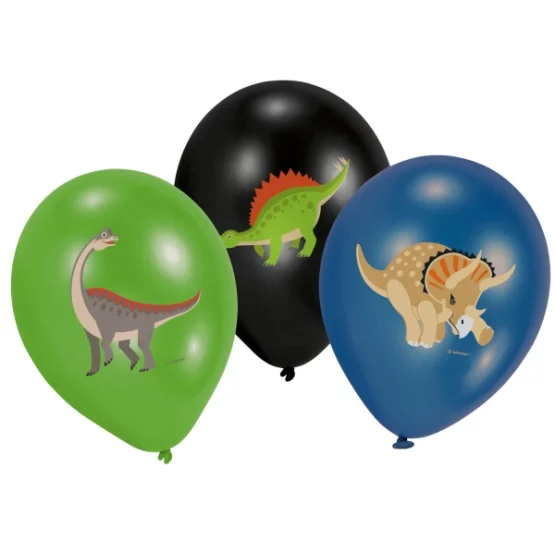 6 balloons Happy Dinosaur