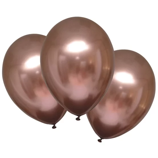 6 Latexballons Satin Luxe Rose Copper 27.5cm