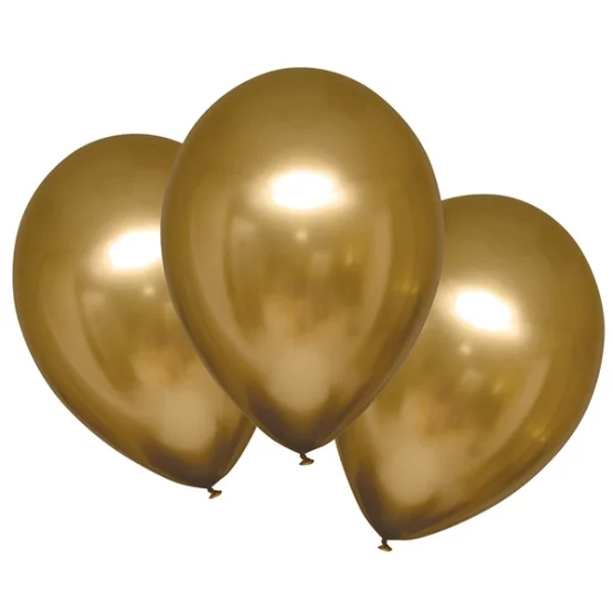 6 Latexballons Satin Luxe Gold Sateen 27.5cm
