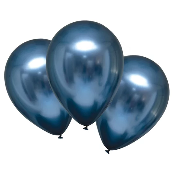 6 Latexballons Satin Luxe Azure 27.5cm