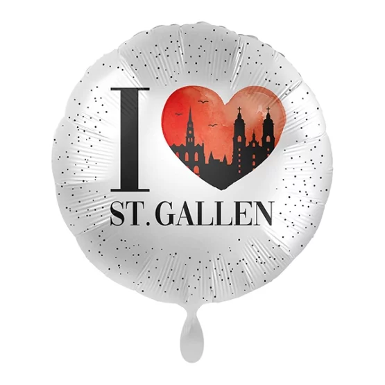 Foil balloon I Love St. Gallen 43cm