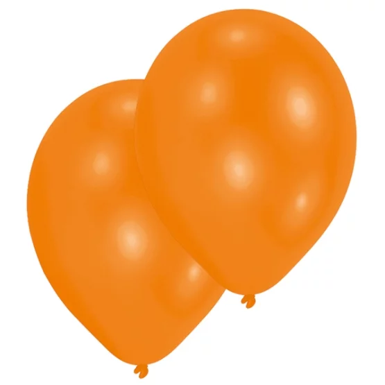 10 balloons orange 27.5cm