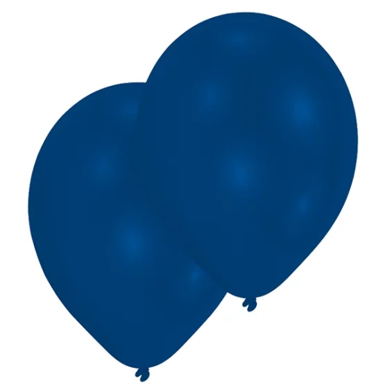 10 balloons royal blue 27.5cm