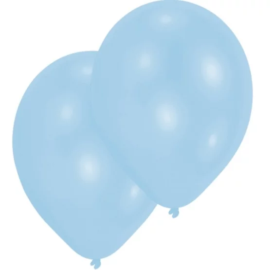 10 Ballone Perlmutt hellblau 27.5cm