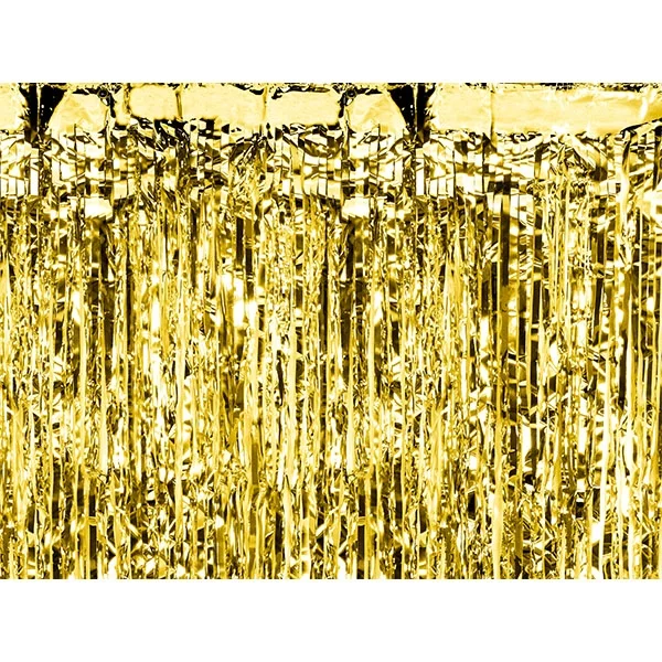 Party curtain gold