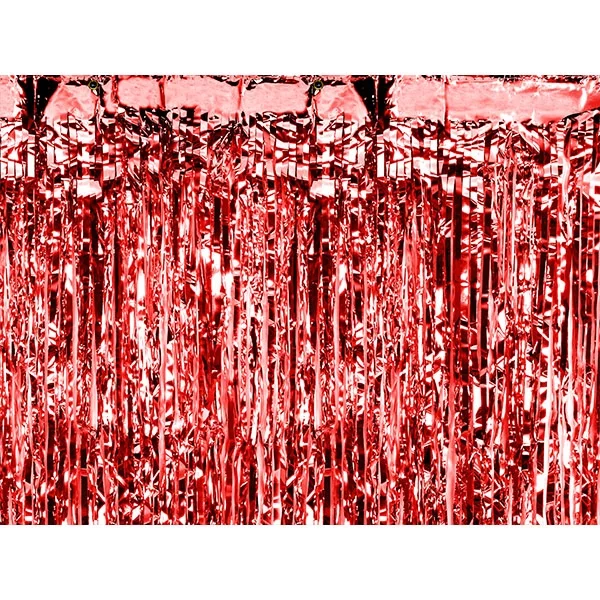 Party curtain red