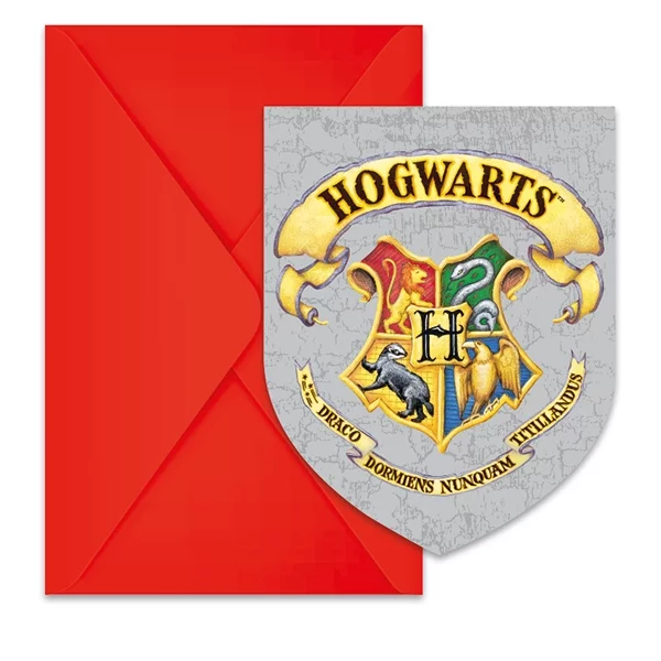 6 Einladungen Harry Potter FSC