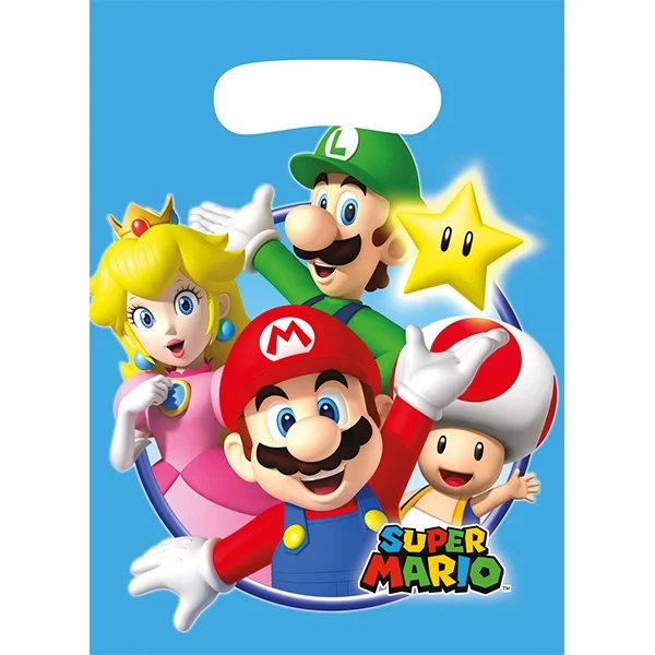 8 Partytüten Super Mario
