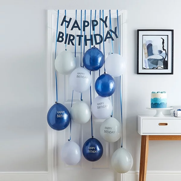 Balloon set door blue