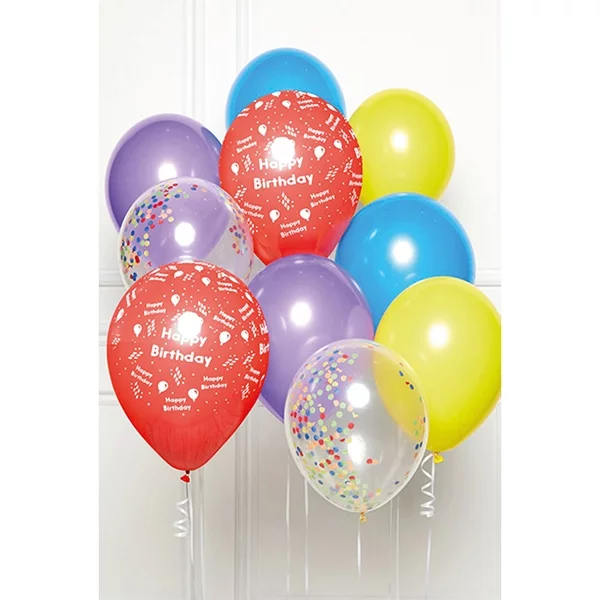 DIY Ballon-Set Happy Birthday Regenbogen
