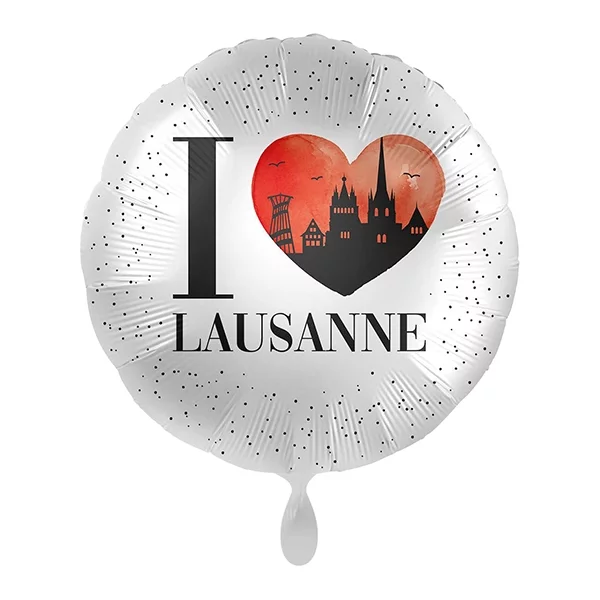 Folienballon I Love Lausanne 43cm